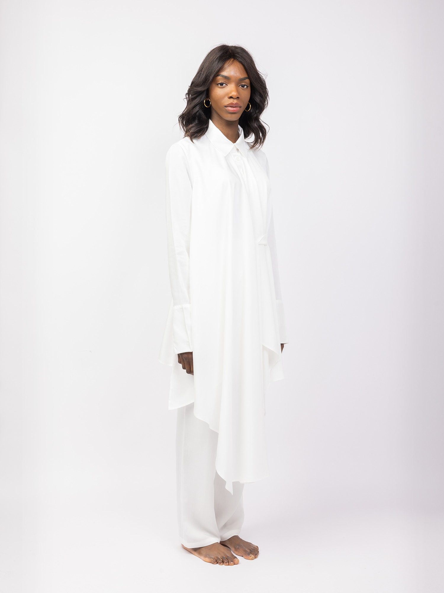 Portofino Shirt / Dress in Ecr Fi Milano Portofino Shirt / Dress in Ecr Fi Milano